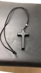 Need Wooden Cross Necklace On Leather Cord For Pendant In Black Brown Tone Jewelry