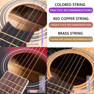 6pcs Acoustic Guitar Strings Bronze 6 Strings Set Brass For Wood Folk Guitar Musical Instruments Part Accessories