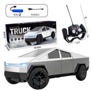 RC Car Toy Tesla Cyber Pickup Remote Control Car Childrens Toy Car Drop Resistant Simulation Car Model Boy Gift