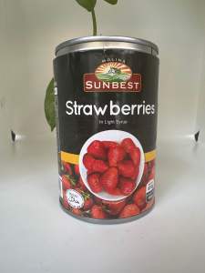 Sunbest Strawberies 410g in can