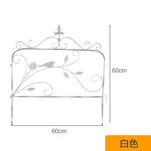 Rustic Iron Garden Fence Small Outdoor Balcony Plant Support Flower Rack Vine Support Garden Decoration Courtyard Fence