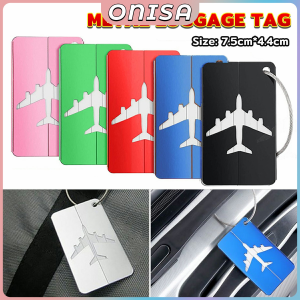 Onisa Luggage Tag Aluminum Alloy Travel Suitcase Bag Name Address Label Anti-loss Aircraft Baggage Tag