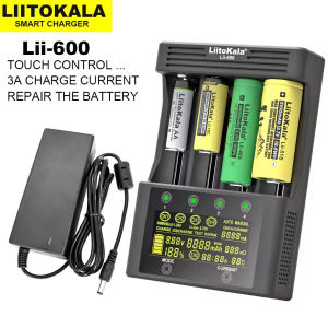 NEW LiitoKala Lii-600 Battery Charger For Li-ion 3.7V NiMH 1.2V battery Suitable 18650 26650 21700 26700 16340 14500 AA AAA