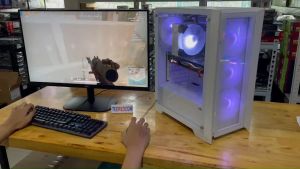 คอมชูดพร้อมจอ 27" เล่นเกมส์ Intel Xeon 2680 V2 Turbo 3.6Ghz 10C 20T 4GB RAM ราคาถูกต้อง สำหรับผู้ที่ต้องการรับประสบการณ์สำหรับการเทรดผลเกม