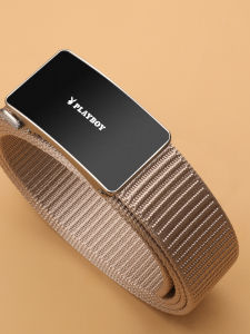 Playboy(Playboy) | Buckle-free Automatic Nylon Fabric Belt Gift Box