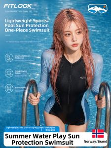 fitlook | New Conservative One-piece Swimwear Tummy Control