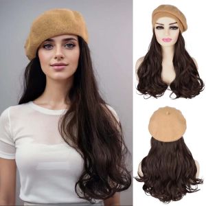 Màu Nâu Sẫm Xoăn Tổng Hợp Mũ Nồi Với Tóc 16 Cổ Điển Nghệ Sĩ Mũ Tóc Giả Dành Cho Phụ Nữ Kèm Bộ Tóc Giả