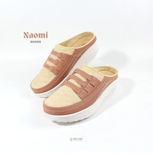 Sepatu wanita wedges ONE LOVE model bustong terbaru upper bordir variasi list sol TPR putih ringan dan empuk