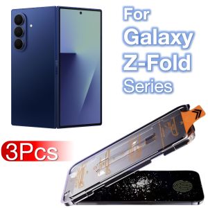3Pcs For Samsung Galaxy Z-Fold8 Z Fold7 Fold 8 Ultra 7 6 5 4 3 2 Screen Protector Toughened Glass Accessories No Dust Easy Kit