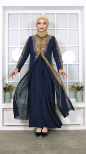 Gamis Abaya Arab Turki Busui friendly Turkey resleting depan ready size S small sampai XXL | TA8015
