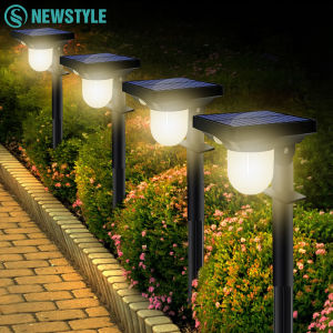 4PCS Solar Landscape Spotlights Garden Outdoor Motion Sensor Sensor Waterproof Pathway Light Wall Lamp Patio Lawn Walkway Decor