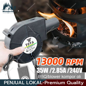 【 COD】Blower BBQ Kipas Blower Ac Turbocharger Portabel Kecil/Bearing Air Flow Pendingin Cooler Fan