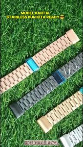 Tali Jam Rantai Stainless untuk Garmin Fenix 8 43MM 7S 6S 5S PRO PLUS MK2S QUICK FIT 20MM Strap Band
