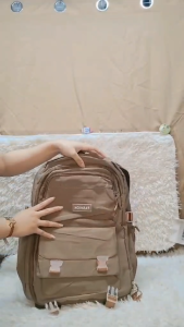 WENKEN SHOP#123 Women`s nylon 16inch backpack with adjustable padded shoulder straps for comfort and side pockets