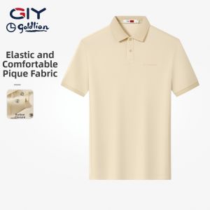 GYgoldlion | Cool Breathable Short Sleeve Polo Shirt for Men
