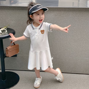 Váy Công Chúa Cho Bé Gái Mùa Hè Mới Váy Polo Cho Bé Gái Váy Cotton Pha Polyester Váy Cho Bé Gái Từ 2-14 Tuổi Váy Cho Bé Gái