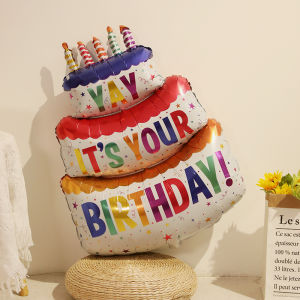 QIANHUAJIAN | Minty Yellow Number Balloons Birthday Decoration