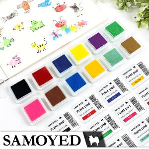 Cat Lukis Anak / Jari / Tangan / Busa Cap / Stempel Kecil / Mini Finger / Hand / Stamp Painting / Washable Paint Pad Samoyed WPLE-GM