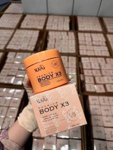 Kem Body XUKA X3 Cải Tiến Mới Màu Hồng Trắng Da Cấp Ẩm Chống Nắng Kháng Nước Hộp 250g