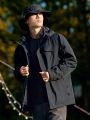 Toreador Phoenix Men's Outdoor Hiking Jacket Windproof Waterproof Hooded Hardshell Travel Coat Fashion Urban Style Polyester Fiber. 