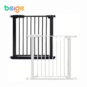 Beige คอกกั้นเด็ก รั้วกั้นเด็ก ที่กั้นเด็ก ยาวขึ้นโดยพลการ ที่กั้นบันได ที่กั้นประตู ประตูกั้นบันได รั้วกั้น ที่กั้นสุนัข ล๊อคอัตโนมัต
