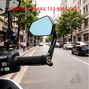 Bar End Mirror For YAMAHA NMAX 155 XMAX 125 250 300 400 Motorcycle Mirrors Rearview 2pcs Handle Bar End Mounting