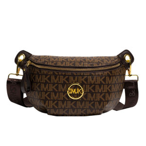 IELGY messenger bag female niche design texture retro print all-match shoulder bag