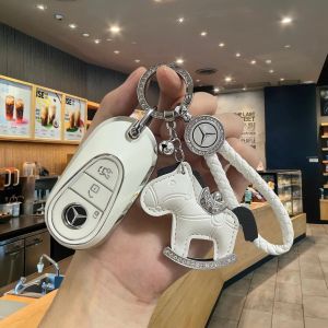 Túi Đựng Chìa Khóa Xe Mercedes-Benz Chuyên Dụng Mới C200L/E300L/E260L/S450L/GLC300/EQE Khóa Bảo Vệ Cho Xe Hơi Phụ Kiện Nội Thất