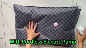 Cloth Vacuum Storage BagsVacuum Seal Bags for Clothing with Hand PumpSpace Saver Bags for Luggage ComfortersBlankets