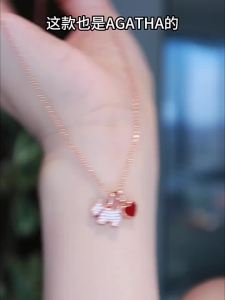 AGATHA | Heart-shaped Puppy Pendant Sterling Silver Necklace