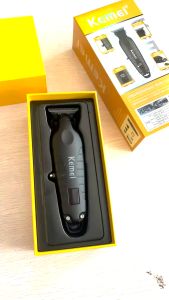 Kemei KM-2293 Electric Cordless Metal Hair Trimmer Rechargeable Hair Clipper Professional Haircut Machine Razor For Male