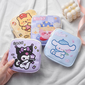 New Arrival Sanrio Series Cute Coin Purse Large Capacity Portable Cartoon Lipstick Storage Bag Mini Sanitary Napkin Bag Women