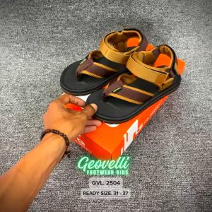GVL GEOVELLI 2504 Zameru Coklat | Sandal Anak Outdoor Gunung Hiking Camping | Super Light Nyaman