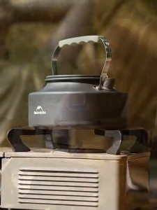 3Pcs/Set Portable Cookware Kit with Water Kettle Tableware Pot Pan Set Aluminum Alloy for Outdoor Fishing Camping