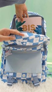 🔺6036 #Korea Backpack High Quality ( Beg Sekolah / School Bag / Beg Galas / Laptop / College ) Design Petak