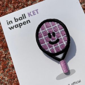 Nút Quần Vợt Hình Mặt Cười Dễ Thương Phụ Kiện Vợt Quần Vợt Hoạt Hình Trang Trí Dây Chuyền Thời Trang Đồ Chơi Đồ Chơi