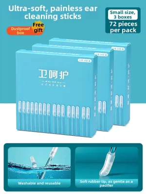 BAKULI | Strong Cleaning Ear Pick for Children 1-Time Use Cotton Swabs