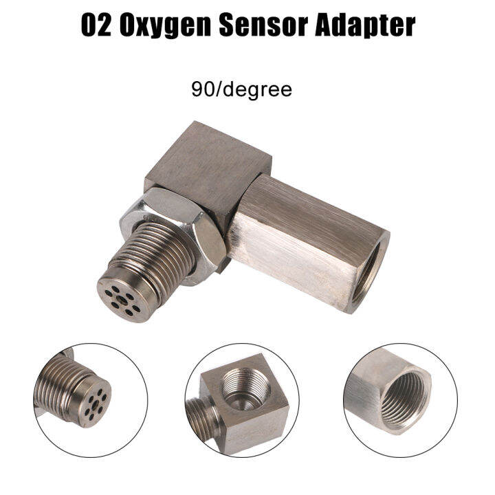 Universal 90 Degree Or 45 Degree O2 Oxygen Sensor Extender O2 Oxygen Sensor Spacer O2 Bung 3018