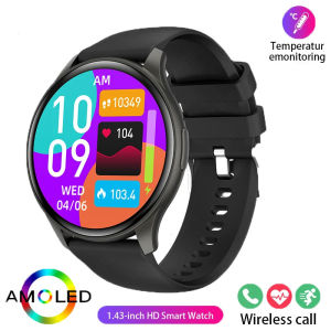 Smartwatch 1.43 inches Bluetooth Call Women Men AMOLED HD Smart Watch 智能手表