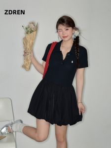 Đầm Nẹp Eo Vintage Hoa Giúp Gọn Người