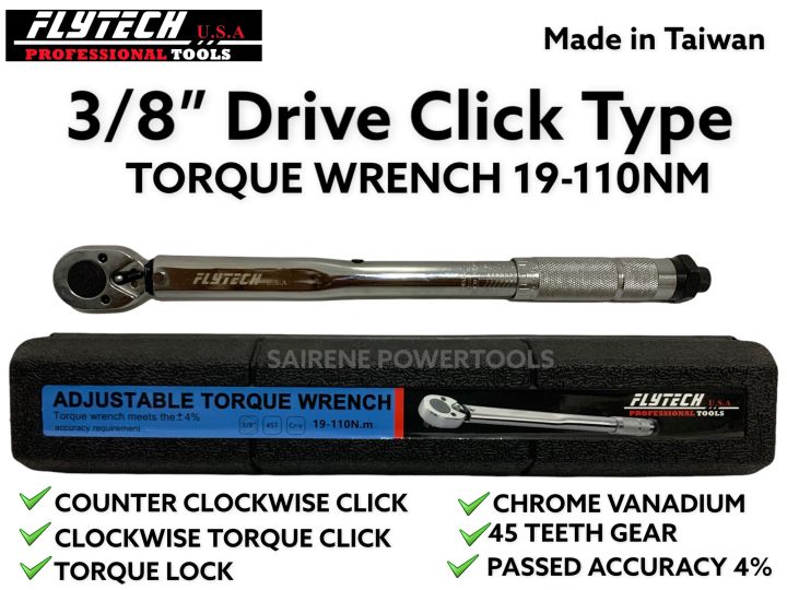 3/8 Drive Torque Wrench For cars and motorcycles 19-110nm high Quality ...