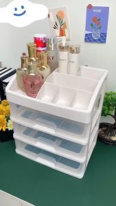 HEINOกว้าง23.3cmชั้นวางเครื่องสำอาง3ชั้น อุปกรณ์แต่งหน้า กล่องเก็บเอนกประสงค์แบบมีลิ้นชัก เป็นมิตรกับสิ่งเเวดล้อม