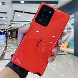 เคสโทรศัพท์แบบกระจกเคลือบด้านสำหรับ Samsung Note20 S21 Ultra S22 U S22+ S23 ป้องกันการตกหล่นแบบเต็มจอ ดีไซน์เรียบง่ายสำหรับผู้ชายและผู้หญิง