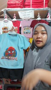 Baju Kaos Setelan Harian Anak Laki-Laki Karakter Spiderman Keren Usia 1 - 10 Tahun - Code8.id - DTF