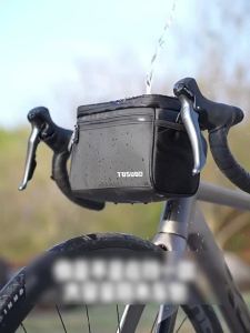TOSUOD | TOSUOD 4.5L Large Capacity Bike Handlebar Bag Touch Screen Phone Pouch Reflective for MTB Road Gravel E-Bike Cycling Accessories