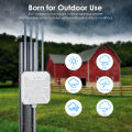 WAVLINK AX3000 Outdoor Penguat Sinyal WiFi Repeater Jarak Jauh Alat AX1800 WiFi Mesh Range Extender. 