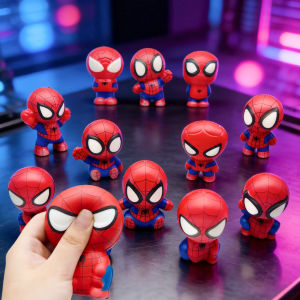 Bandai | Bestseller Spider-Man Squishy Toy PU Slow Rising Stress Relief Squeeze Toy Anime Ornament Fidget Toy Crunchy Squishies