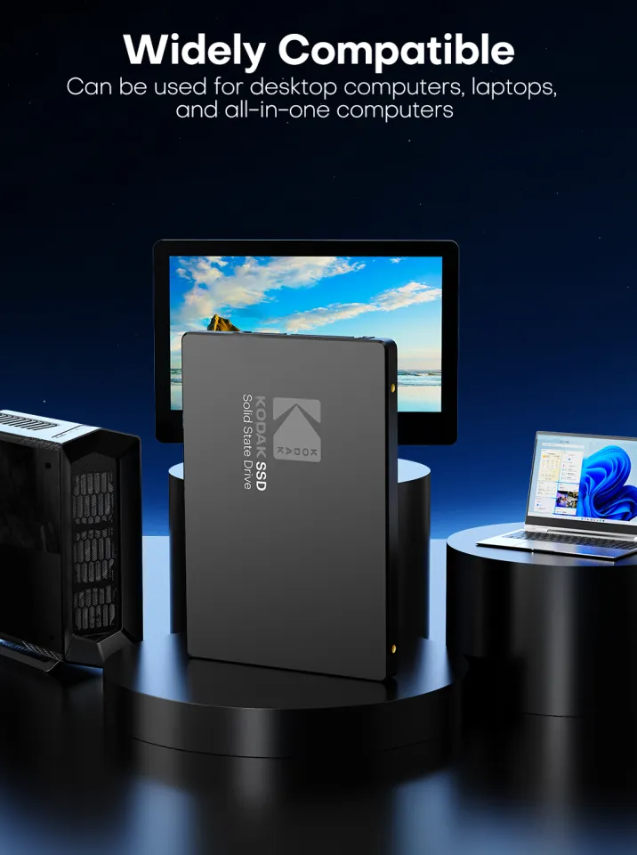 Kodak | KODAK X120 Pro SATA III SSD 1TB 512GB 256GB 128GB 2.5 Inch