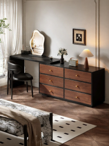 HAOXUANGE | Retro Minimalist Solid Wood Dressing Table