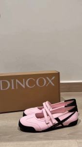 New Arrivals | Giày Búp Bê Nữ Quai Dán DINCOX DC49 Ballerina Dusty Rose Êm Chân Nhẹ Nhàng Nữ Tính - Giày Mary Jane